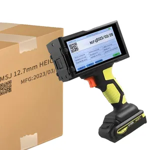 Zweite Generation vollautomatische Laser-Codiermaschine Stoffdrucker neuer handgerät Digitaler QR-Code Datum-Codierungsnummer weiß 2-5 mm