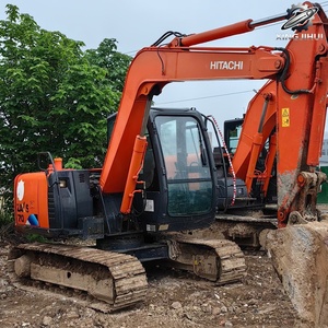 Mini-excavatrice d'occasion HITACHI ZX70, marque japonaise, 7 tonnes, chenilles en caoutchouc, avec moteur Yanmar - Product Image 1