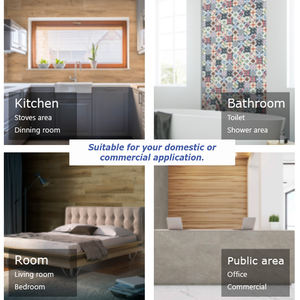 装飾的な大理石調防水浴室SPCシャワーウォールパネル価格PVC屋内SPC壁板パネルデザイン - Product Image 4