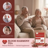 Thé aux herbes formule harmonie sanguine personnalisée OEM sous marque privée, mélange de thé chinois traditionnel, vente directe usine
