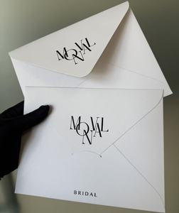 Customized Powder-<strong>white</strong> <strong>Envelopes</strong> with Gentle Gradient Effect Customized <strong>Envelopes</strong> with Personal Name or Slogan - Product Image 3