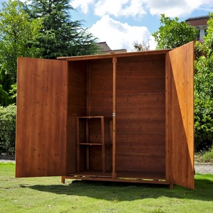 Casetta da Giardino <span class=keywords><strong>in</strong></span> <span class=keywords><strong>Legno</strong></span> <span class=keywords><strong>per</strong></span> Esterni, Organizzatore Attrezzi, Ripostiglio <span class=keywords><strong>per</strong></span> Giardino con Porta Singola, Armadio da Giardino - Product Image 5