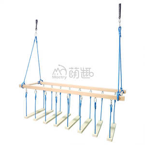 Moetry pont d'équilibre en bois balançoire suspendue intérieure équipement d'entraînement sensoriel pour enfants salle sensorielle de thérapie OT - Product Image 6