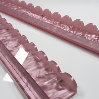 Supports et pousseurs de Mahjong en acrylique de luxe, portables, de qualité supérieure, festonnés, de 17,5 et 20 pouces, pour tables de jeu de Mahjong
