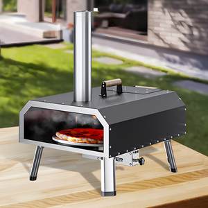Horno <span class=keywords><strong>de</strong></span> Pizza a Gas Económico <span class=keywords><strong>de</strong></span> Acero Inoxidable con un Solo Quemador, Parrilla Independiente para Barbacoa, para Uso Doméstico en Exteriores - Product Image 3