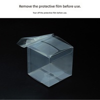 Boîtes cadeaux en plastique PVC/PET/PP transparentes sur mesure en stock, en forme de cube, fabriquées en Chine pour les savons faits à la main et les figurines