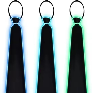 Envío rápido de la gota Hombres a todo color informal divertido iluminar <span class=keywords><strong>corbatas</strong></span> fiesta mostrar Decoración - Product Image 4