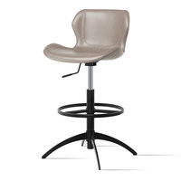 Tabouret de bar en bambou de style européen, hauteur réglable, dossier pivotant, pieds hauts, luxe léger, usage domestique HD-7290D