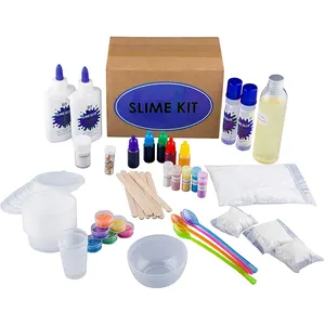 Hot Sell Diy Unicorn Slijm Levert Product Accessoires Kit Voor Kinderen Playdough Eenhoorn Diy Slijm Eenhoorn Set