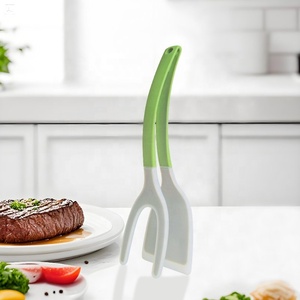 Pala para carne 2 en 1 antideslizante Mix Match y clip para comida para pescado frito huevo frito - Product Image 2