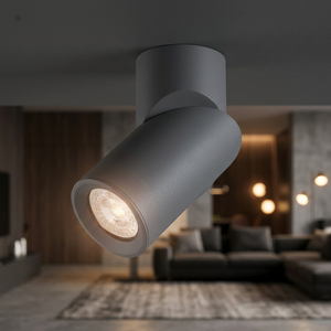 Foco de Superficie Serie Bremen Negro GU10 (Jueric 10374) Aluminio 1 Foco - Product Image 2