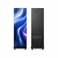 Schermo LED P2.5 640x1920mm per Supermercati, Pieghevole e Portatile, Display Pubblicitario Digitale ad Alta Luminosità per Promozioni