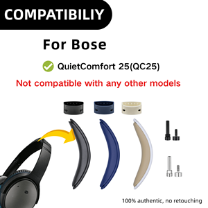 Kit de Coussinets de Remplacement pour Serre-Tête de Casque <span class=keywords><strong>Bose</strong></span> QuietComfort 25 (QC25) / SoundLink Around-Ear II (SoundLink AE2) / SoundTrue AE 2 - Product Image 2