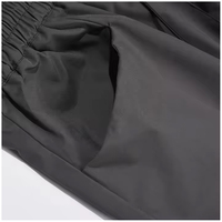 Pantalon de Costume Formel - Coupe Droite Classique, Taille Haute Plissée, Élastique à la Taille, Polyester/Coton