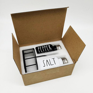 Ensemble de 2 shakers <span class=keywords><strong>en</strong></span> <span class=keywords><strong>verre</strong></span> pour salière, poivrière, épices chaudes idéales pour le barbecue et le barbecue. - Product Image 3