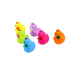 2024 gran venta de juguetes de silicona con logotipo personalizado, juego de juguetes de baño de animales para bebés, juguetes de baño de vinilo de PVC de goma flotante para niños pequeños - Product Image 1