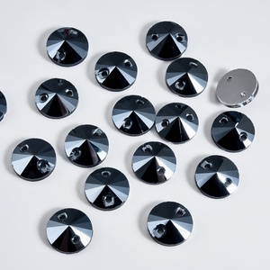 OLeeya Strass en verre à dos plat à coudre de 10 mm, perles de cristal sans plomb en gros pour vêtements, chaussures et accessoires de couture - Product Image 3