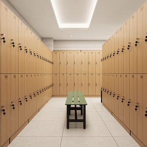 ตู้ล็อคเกอร์ลามิเนตขนาดกะทัดรัดพร้อมช่องลาดเอียงด้านบนสำหรับเก็บ<span class=keywords><strong>ของ</strong></span>สิ่ง<span class=keywords><strong>ของ</strong></span> - Product Image 3