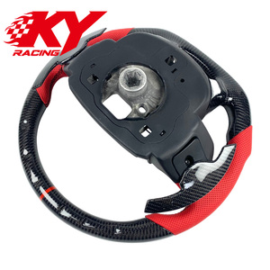 Accesorios Interiores para Automóviles Land Rover Range Rover Defender Evoque Sport, Volante de Fibra de Carbono Forjado con Palanca de Cambios - Product Image 3