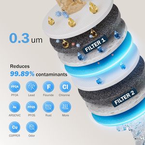 Distributeur d'<span class=keywords><strong>eau</strong></span> électrique de comptoir avec <span class=keywords><strong>filtre</strong></span>, système instantané rechargeable de 400 gallons, réduit le <span class=keywords><strong>plomb</strong></span> et les PFAS - Product Image 3