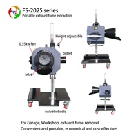 Système d'extraction d'échappement double CE ISO, échappement double, chariot mobile portable, ventilateur d'aspiration puissant, garantie OEM pour atelier