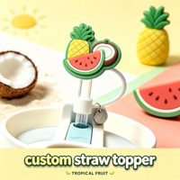 Capuchons anti-poussière en silicone personnalisés avec logo, écologiques et durables, pour pailles de 10 mm – Vente en gros
