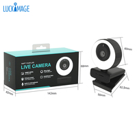 1080P Autofocus Full HD Webcam con micrófono 60fps USB PC Cámara WebCam Streaming para videollamadas Webcam