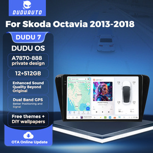 Duduauto Uis7870 Xe Đài Phát Thanh Hệ Thống Thông Minh Đa Phương Tiện Máy Nghe Nhạc Navigation GPS Xe-Chơi Cho Skoda Octavia 3, A7, 2013-2018 - Product Image 4