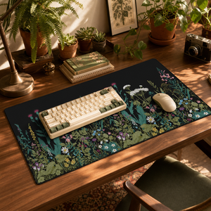 Custom Oversized Gaming Mouse Pad Floral Desk Mat Non Slip Rubber Extended Precision for Office Home - Product Image 4