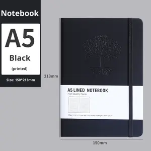 Cuaderno Personalizado A5 de Cuero PU con Correa, Páginas Gruesas, Páginas Interiores Personalizables para Registro de Reuniones de Negocios - Product Image 6