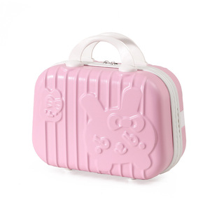 14-inch Large Fashion <strong>PC</strong> Waterproof Zipper Ultra-Lightweight Souvenir Vanity Case Portable Business Travel Suitcase Carry-On - Product Image 1