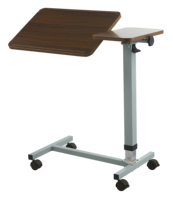 Prix bon marché d'hôpital Table de lit mobile Table de lit d'hôpital sur lit Table en bois avec roues