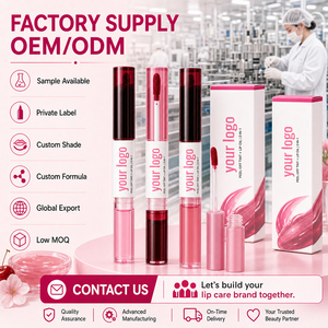 High Quality K-Beauty Lip Makeup Color Lock Long Lasting Hydrating Shine <b>Clear</b> <b>Gloss</b> Dual Ended 2-in-1 Peel-Off Lip Tint Lip Oil - Product Image 4