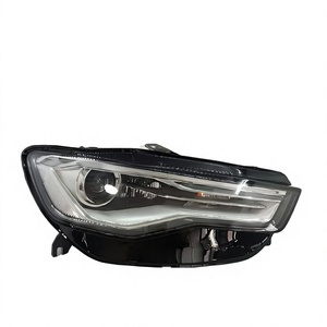 for Audi A6 Headlight Assembly C7 S6 A6L Headlight A6 Low-end Upgrade High-end Dragon <b>Ball</b> <b>LED</b> Head - Product Image 2