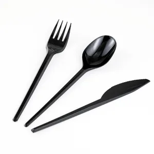 Wedding Party Disposable Tableware Supplies Sets Plastic Forks Spoons And Knives Disposable Cutlery Kit