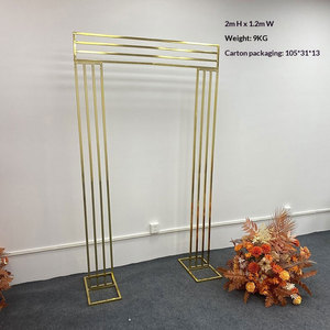<span class=keywords><strong>Arche</strong></span> de mariage carrée en métal multifonctionnelle et détachable 2x1,2m pour la décoration florale et scénique - Product Image 3