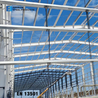 Structure en acier galvanisé préfabriquée de haute résistance pour la construction industrielle, entrepôt, atelier, bâtiment