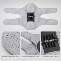 Attelle de soutien du genou exosquelette avec ressort de rebond, conception aile de papillon pour l'aide à la marche, réglable universellement