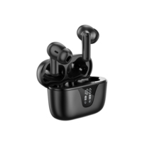 Écouteurs sans fil personnalisés I35 TWS avec réduction de bruit, meilleurs écouteurs True Wireless avec batterie externe et écran LCD pour le sport