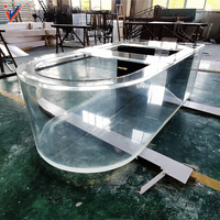 Formes personnalisées en usine Leyu Offre Spéciale Aquarium en acrylique transparent
