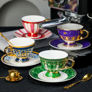 Stunning High End Exquisite European Bone China Coffee Cup Designer Niche <b>Light</b> Luxury Elegant British Tea Cup - Product Image 1