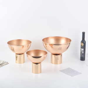 Grande metallo decorativo <span class=keywords><strong>centrotavola</strong></span> porta <span class=keywords><strong>ciotola</strong></span> per la festa nuziale, oro vasi per <span class=keywords><strong>centrotavola</strong></span> Mini oro porte di composizione floreale - Product Image 4