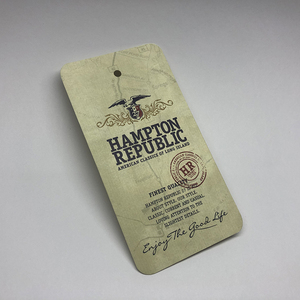 Etiqueta de impresión personalizada de lujo para ropa, impresión Offset, tarjeta de papel reciclada, diseño de moda en relieve, etiquetas de marca UV, promoción de tarjeta de regalo - Product Image 3