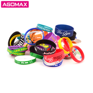 Échantillon Gratuit Bracelet en Silicone Souple Léger Gaufré Coloré Rempli de Couleur, Bracelets en Caoutchouc pour Promotion de Marque OEM - Product Image 6