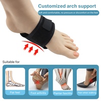 Bande de massage pour les pieds, soutien de la voûte plantaire, semelle intérieure, soulagement de la fasciite, coussinet de talon en coton, coussinet de voûte plantaire unisexe, lot de 2 avec fermeture Velcro