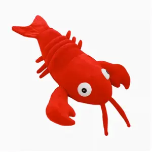 CE/ASTM 2024 New Wholesale Customized Plush Lobster Cushion Stuffed Animals Plushies Pillow For Children Birthday Gift