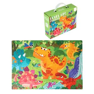 Set di 60 <span class=keywords><strong>Puzzle</strong></span> di Carta a Tema Cartone Animato per Bambini, Gioco Educativo con 6 Temi: Dinosauri/Spazio/Oceano/Pirati - Product Image 1