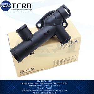 TCRB 03L121132P Jaahdytysnesteen Laippa <span class=keywords><strong>Takana</strong></span> Brides de liquide de refroidissement avec joint arrière pour VW Crafter 30-50 Bus/box 2E 2F 2.0 - Product Image 1