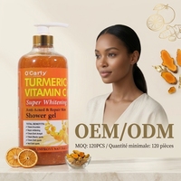 Gel Douche Éclaircissant au Curcuma et Vitamines, Nettoyage Profond Anti-Âge, Soin Corporel Illuminant, Marque Privée OEM