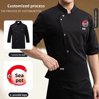 Hôtel cinq étoiles automne hiver boulanger uniformes à manches longues sergé Chef manteaux vêtements de travail tissés pour les boulangers et les chefs